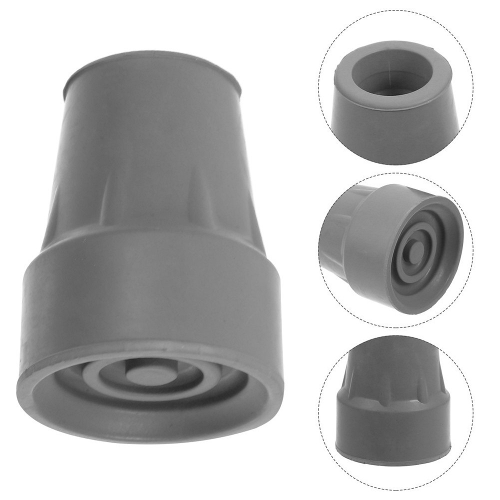 2 Pcs Walking Cane Accessories Non Skid Cane Tips Rubber Crutch Foot Pads