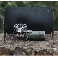 Efficient Heat Ring for Camping Stove with Windproof Stainless Steel Build