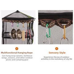 Space Saving 3 Layer Drying Net Rack for Fruits Vegetables Herbs Easy Assembly