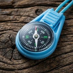 Kids Mini Compass Party Favors 27 Pack, 9 Colors 3 Each, Pocket Clip Compass
