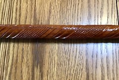 Stout KNOB HANDLE SOLID WOOD CARVED STAFF WALKING STICK CANE
