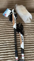 LEKI Nordic Walking Speed Pacer Vario Black/White 120cm, Ships Fast!