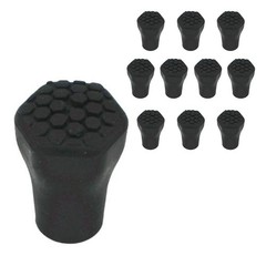 10Pcs Hexagonal Trekking Pole Tip Protectors Plastic for Hiking Pole Safety