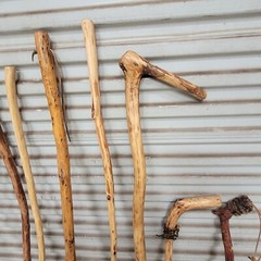 MANY NEW WALKING STICKS HIKING CAMPING STICKS CEDAR PINE EACH ONE CUSTOM MADE