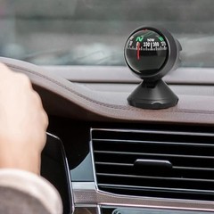 Adjustable Car Dashboard Compass – Portable Automotive Navigation Tool, Interior