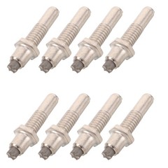 8Pcs Durable Tungsten Steel Trekking Pole Tips for Alpenstock Hiking Silver