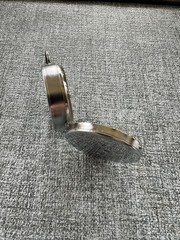 Vintage Liquid Filled Compass Japan Silver Color