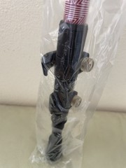 A new pair of hiking sticks, with cork hand grips that absorb sweat,