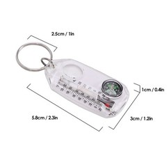 10PCS Portable Compass And Thermometer For Outdoor Adventures Easy To Use