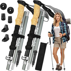 Hiking Poles – Aluminum Alloy 7075 Trekking Poles Collapsible with Telescopic,Li