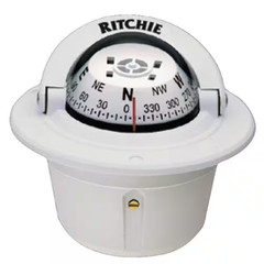 Explorer Flush Mt. Compass, White