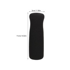 4Pcs Thickened Sponge Crutch Handle Grips Durable Non Slip Black