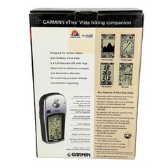 Boxed Garmin eTrex Vista Hiking Companion Personal Navigator New