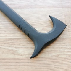 Cold Steel Axe Head Cane Single Piece Hiking Stick Polypropylene 38″ Overall