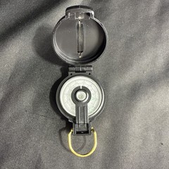 Vintage Precise Pathfinder Engineer Lensatic Compass Taiwan 2 Inch Black