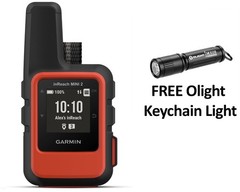 Garmin inReach Mini 2 Red Satellite Communicator 010-02602-00 + Olight Flashligh