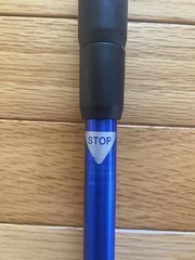 BAFX Products Telescoping Aluminum Trekking Poles Blue with Tips & Baskets