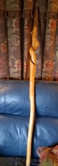NATURAL TWISTED HIKING STICK BEAUTIFUL TWISTS & COLOR 56″