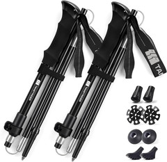 Trekking Poles for Hiking – Collapsible Lightweight 7075 Aluminum Hiking Sticks,