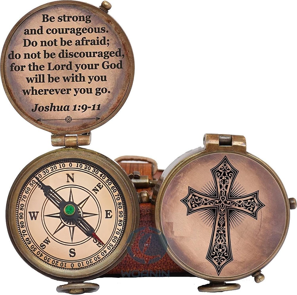 Religious Gift Be Strong Compass Graduation Gift Baptism Gift Communion Compass