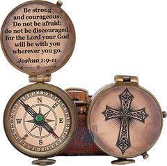 Religious Gift Be Strong Compass Graduation Gift Baptism Gift Communion Compass
