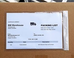 Premium 6”x10” Packing List Envelope, Tailored Size for 6”x10”／100 pack