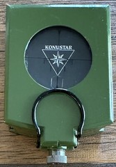 Konus 4075 Konustar-11 Metal Compass, Liquid Filled w/ Clinometer, Green Italian