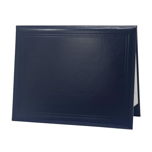 Diploma Cover 8.5×11 Graduation Certificate Document Holder Letter Size Navy