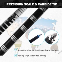 2X Trekking Walking Poles Hiking Sticks Aluminum Adjustable Antishock Alpenstock