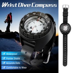 Scuba Compass, Professional Waterproof 5ATM Dive Wrist Compass with TPU Band …