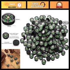 200 Mini Black Survival Compasses – 200pcs Oil Filled Button Compass for Camping