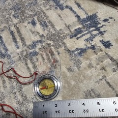 Taylor 2918 Orienteering Map Compass with Lanyard Made in Japan Vintage