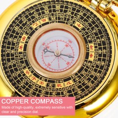 1pc camping survival compass compass survival chinese bagua mirror ornaments