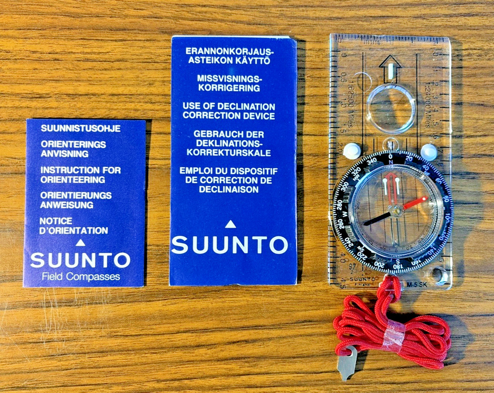 SUUNTO Declination Correction Tool FIN-02920 Orienteering Compass & Manual New
