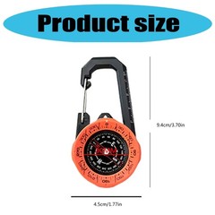 Outdoor Buckle Type Compasses Portable Carabiner Compasses for Hiking and