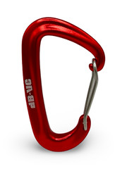 (Pack of 4) Utility Carabiner 12KN – Red Color – Free US Shipping
