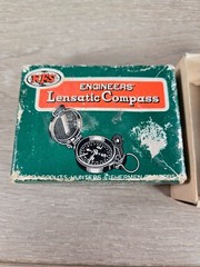 Engineers Lensatic Compass WFS Model 110 Hiking-Camping-Fishing (Japan)