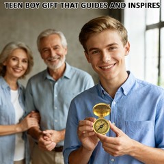Valentines Inspirational Compass Gift For Teen Boy Son Boyfriend Men Gift