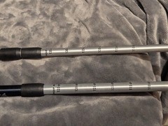 Leki Makalu Titanium Ultralite Trekking Poles Adjustable Used Discontinued Rare