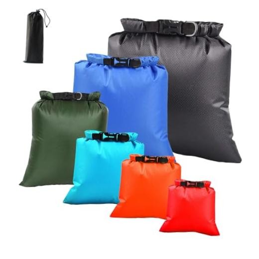 6PCS Wet Dry Bag Set – Waterproof Bags for Swimming & Beach, Lightweight Water