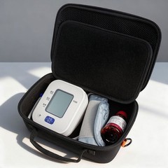 Hard Case Organizers Pouch with Removable Strap for Blood Pressure Monitor