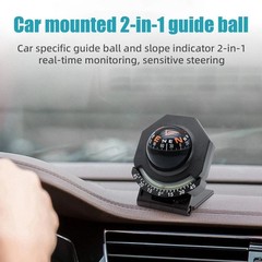 Marine Compass for Boats Glow-in-the-dark Car Compass Ball Dash Mount Adjustable