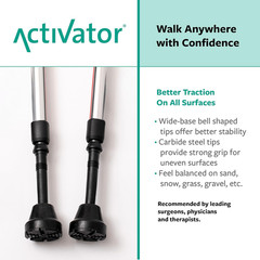ACTIVATOR® Walking Poles – Ergonomic, Adjustable, Lightweight for Balance & Reha