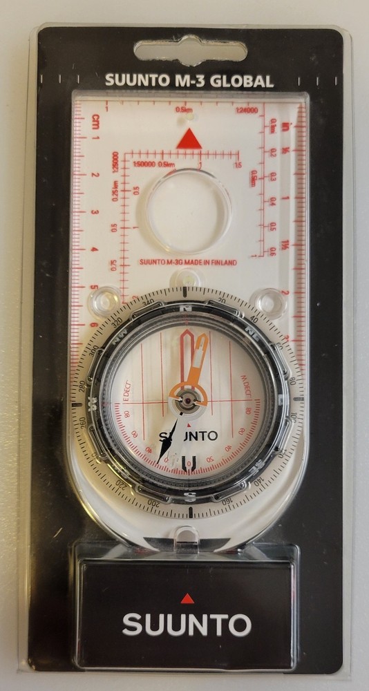SUUNTO M-3 Finland COMPASS With Built-in Clinometer & Global Needle (NEW/SEALED)