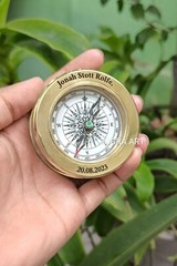 SUGRA ART Personalized Compass with Magnifier, Multifunctional Custom Compass