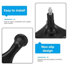 Four-legged Crutch Base Stable Tips for Walking Sticks Quad Cane