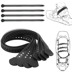 4 Pcs 18″ Classic Snowshoe Strap Kit Black about 18 inches/ 46 cm, black