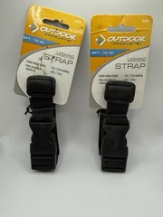 Outdoor Products 6ft Tie Down Straps 2 Pack Cam Buckle Kayak Marine Boat