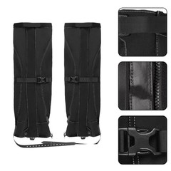 Hiking Gaiters Fleece-lined Gaiters 1mm Hypalon Material Windproof Outer Fabric