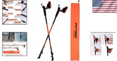 2-Pack Ultralight Aluminum Nordic Walking Poles – Ergonomic Adjustable Sticks